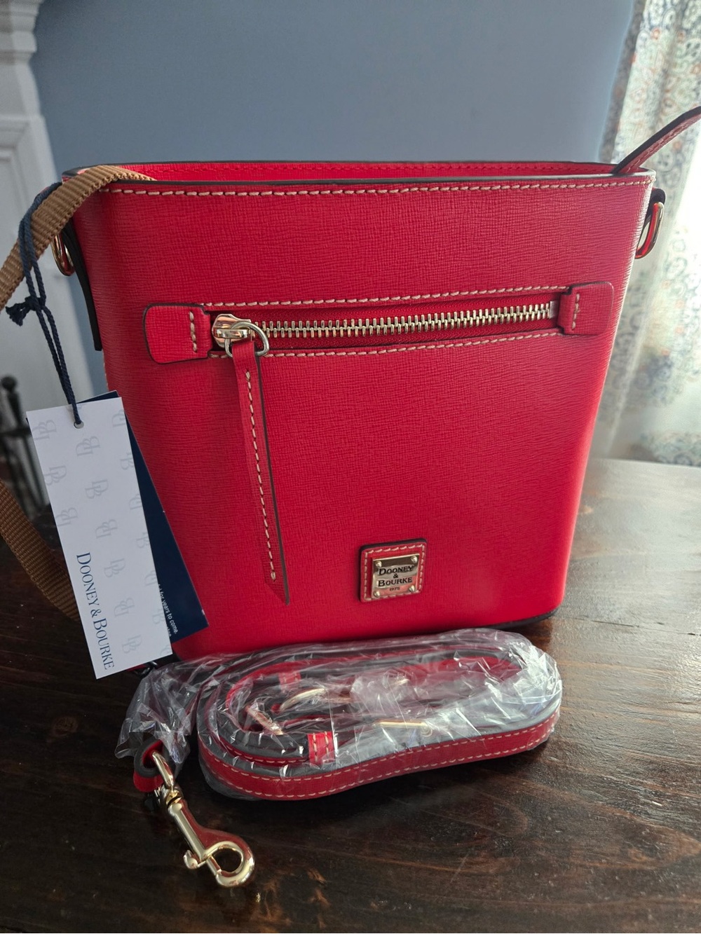 Dooney & Bourke Bright Red Saffiano Crossbody
